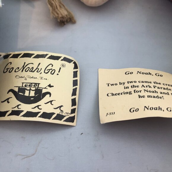 Overly-Raker NOAH'S ARK COLLECTION Giraffe, Elephant & Giraffe Vintage New - Picture 8 of 8